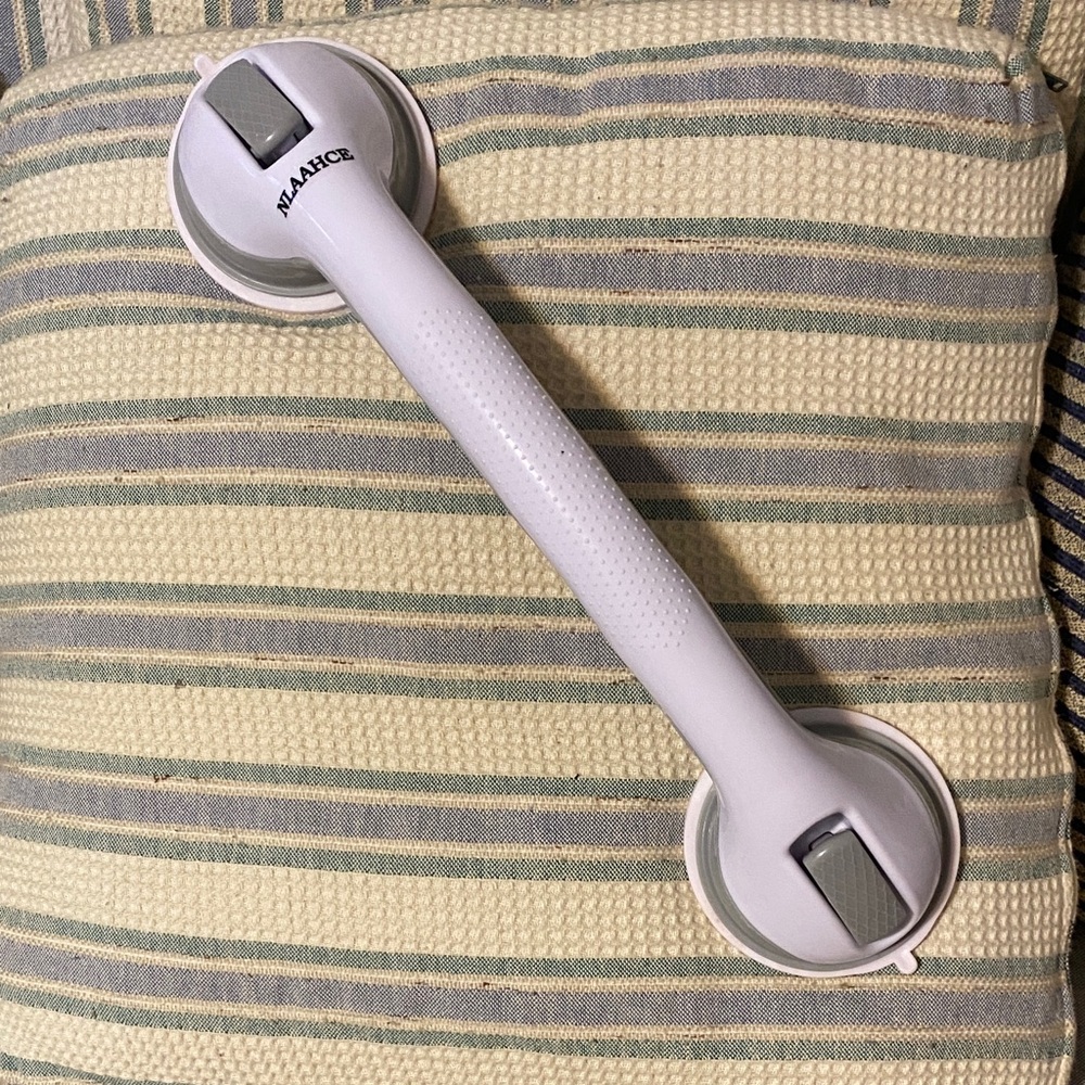 NLAACHE White Suction Safety Grab Bar - Comfort Grip